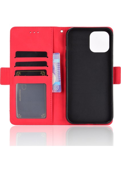 Ile Uyumlu iPhone 12 Pro Max Kredi Kartı Tutuculu Kickstand Koruyucu Cüzdan Kılıfı, Flip Folyo Kitap Pu Deri Darbeye Dayanıklı Kapak (Yurt Dışından) fırsatları
