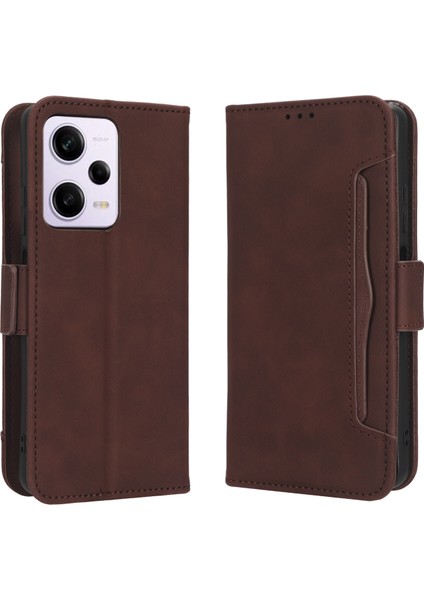 Ile Uyumlu Xiaomi Redmi Note 12 Pro 5g Kredi Kartı Tutuculu Kickstand Koruyucu Cüzdan Kılıfı, Flip Folyo Kitap Pu Deri Darbeye Dayanıklı Kapak (Yurt Dışından)