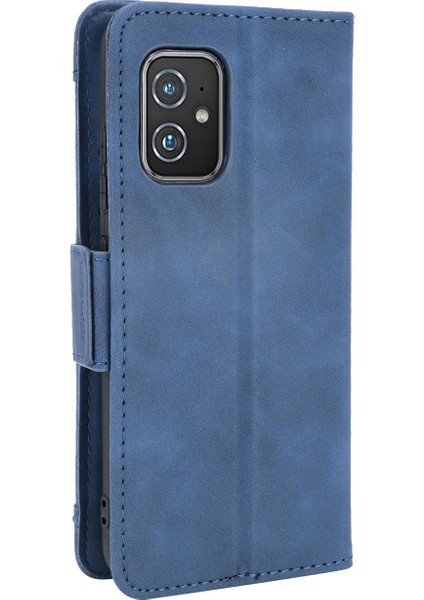 Ile Uyumlu Asus Zenfone 8 Kredi Kartı Tutuculu Kickstand Koruyucu Cüzdan Kılıfı, Flip Folyo Kitap Pu Deri Darbeye Dayanıklı Kapak (Yurt Dışından) indirimleri