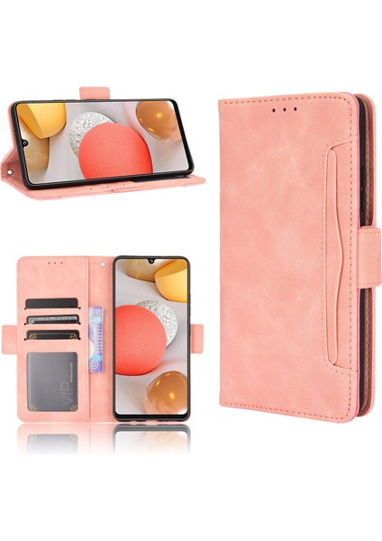 Ile Uyumlu Samsung Galaxy A42 5g Kredi Kartı Tutuculu Kickstand Koruyucu Cüzdan Kılıfı, Flip Folyo Kitap Pu Deri Darbeye Dayanıklı Kapak (Yurt Dışından)