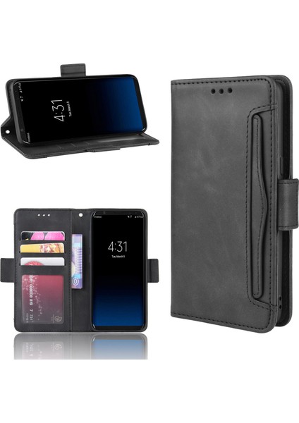 Ile Uyumlu Samsung Galaxy S8 Kredi Kartı Tutuculu Kickstand Koruyucu Cüzdan Kılıfı, Flip Folyo Kitap Pu Deri Darbeye Dayanıklı Kapak (Yurt Dışından) fırsatları