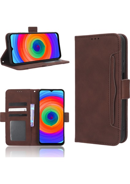 Ile Uyumlu Ulefone Note 14 Kredi Kartı Tutuculu Kickstand Koruyucu Cüzdan Kılıfı, Flip Folyo Kitap Pu Deri Darbeye Dayanıklı Kapak (Yurt Dışından)
