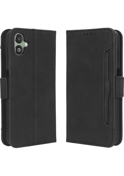 Ile Uyumlu Samsung Galaxy F14 Kredi Kartı Tutuculu Kickstand Koruyucu Cüzdan Kılıfı, Flip Folyo Kitap Pu Deri Darbeye Dayanıklı Kapak (Yurt Dışından)