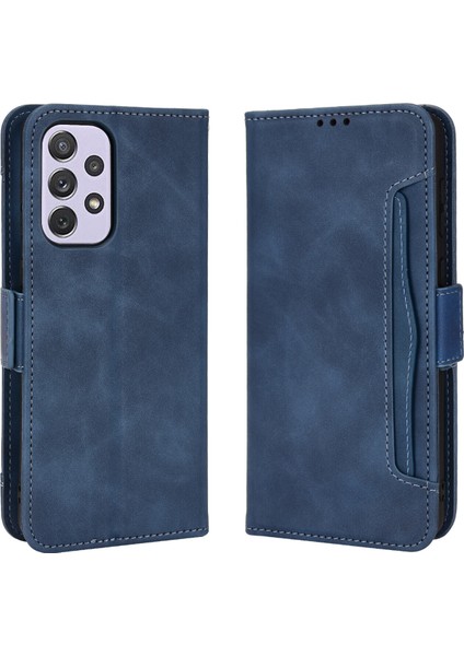 Ile Uyumlu Samsung Galaxy A73 5g Kredi Kartı Tutuculu Kickstand Koruyucu Cüzdan Kılıfı, Flip Folyo Kitap Pu Deri Darbeye Dayanıklı Kapak (Yurt Dışından)