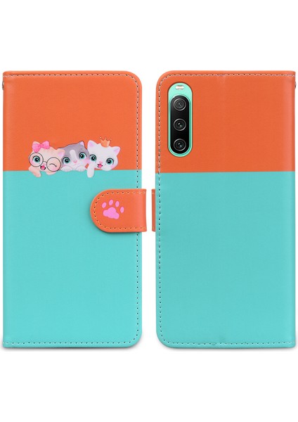 Uyumlu Sony Xperia 10 Iv Sevimli Hayvan Desenli Kart Yuvalı Cüzdan Kılıfı (Yurt Dışından) indirimleri