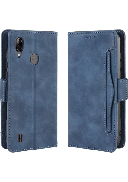 Ile Uyumlu Blackview A60 Pro Kredi Kartı Tutuculu Kickstand Koruyucu Cüzdan Kılıfı, Flip Folyo Kitap Pu Deri Darbeye Dayanıklı Kapak (Yurt Dışından)