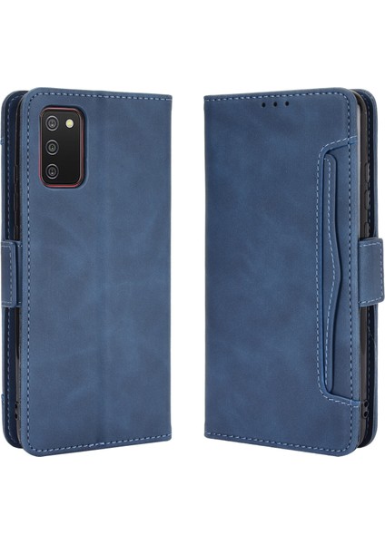 Ile Uyumlu Samsung Galaxy A03S Kredi Kartı Tutuculu Kickstand Koruyucu Cüzdan Kılıfı, Flip Folyo Kitap Pu Deri Darbeye Dayanıklı Kapak (Yurt Dışından)