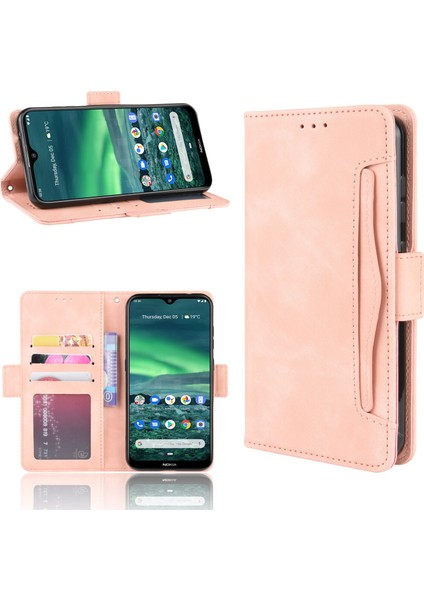 Ile Uyumlu Nokia 2.3 Kredi Kartı Tutuculu Kickstand Koruyucu Cüzdan Kılıfı, Flip Folyo Kitap Pu Deri Darbeye Dayanıklı Kapak (Yurt Dışından) fırsatları