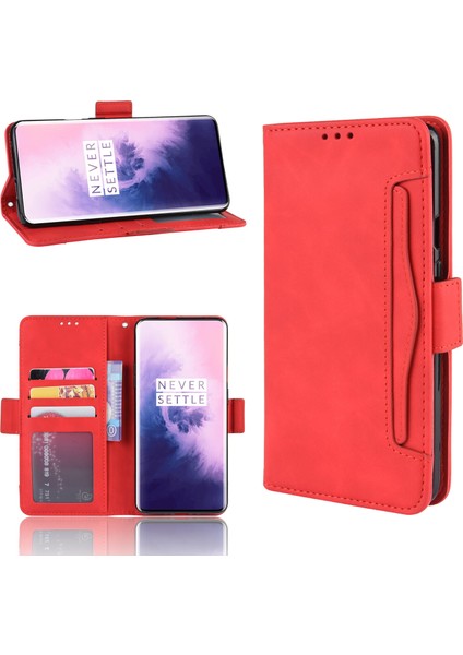 Ile Uyumlu Oneplus 7 Pro Kredi Kartı Tutuculu Kickstand Koruyucu Cüzdan Kılıfı, Flip Folyo Kitap Pu Deri Darbeye Dayanıklı Kapak (Yurt Dışından) fırsatları