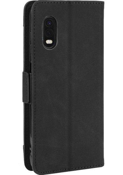 BDT Market Ile Uyumlu Samsung Galaxy Xcover Pro Kredi Kartı Tutuculu Kickstand Koruyucu Cüzdan Kılıfı, Flip Folyo Kitap Pu Deri Darbeye Dayanıklı Kapak (Yurt Dışından)