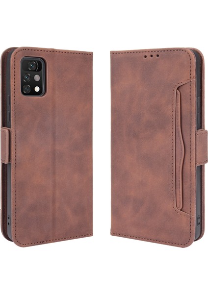 Ile Uyumlu Umidigi A11 Pro Max Kredi Kartı Tutuculu Kickstand Koruyucu Cüzdan Kılıfı, Flip Folyo Kitap Pu Deri Darbeye Dayanıklı Kapak (Yurt Dışından)