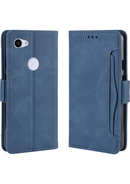 Ile Uyumlu Google Pixel 3A Xl Kredi Kartı Tutuculu Kickstand Koruyucu Cüzdan Kılıfı, Flip Folyo Kitap Pu Deri Darbeye Dayanıklı Kapak (Yurt Dışından)