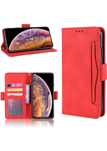 Ile Uyumlu iPhone Xs Max Kredi Kartı Tutuculu Kickstand Koruyucu Cüzdan Kılıfı, Flip Folyo Kitap Pu Deri Darbeye Dayanıklı Kapak (Yurt Dışından) fırsatları