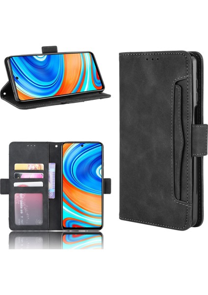 Ile Uyumlu Xiaomi Redmi 9 Pro/9s Kredi Kartı Tutuculu Kickstand Koruyucu Cüzdan Kılıfı, Flip Folyo Kitap Pu Deri Darbeye Dayanıklı Kapak (Yurt Dışından) fırsatları