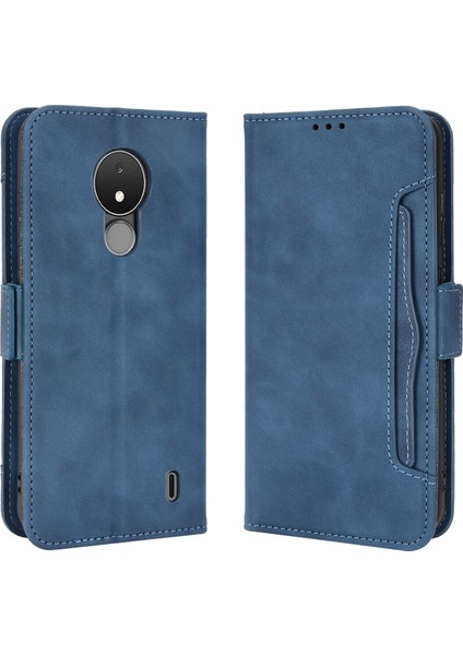 Ile Uyumlu Nokia C21 Kredi Kartı Tutuculu Kickstand Koruyucu Cüzdan Kılıfı, Flip Folyo Kitap Pu Deri Darbeye Dayanıklı Kapak (Yurt Dışından)