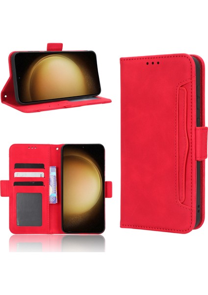 Ile Uyumlu Samsung Galaxy S23 Kredi Kartı Tutuculu Kickstand Koruyucu Cüzdan Kılıfı, Flip Folyo Kitap Pu Deri Darbeye Dayanıklı Kapak (Yurt Dışından) fırsatları