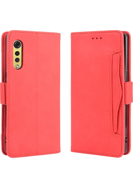 Ile Uyumlu Lg Velvet Kredi Kartı Tutuculu Kickstand Koruyucu Cüzdan Kılıfı, Flip Folyo Kitap Pu Deri Darbeye Dayanıklı Kapak (Yurt Dışından)