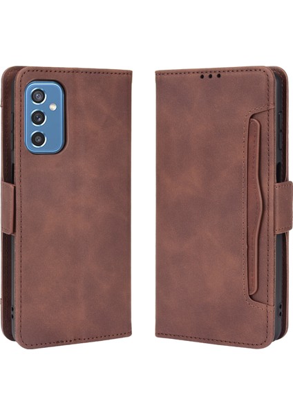 Ile Uyumlu Samsung Galaxy M52 5g Kredi Kartı Tutuculu Kickstand Koruyucu Cüzdan Kılıfı, Flip Folyo Kitap Pu Deri Darbeye Dayanıklı Kapak (Yurt Dışından)