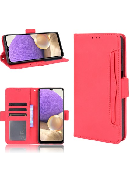 Ile Uyumlu Samsung Galaxy A32 5g Kredi Kartı Tutuculu Kickstand Koruyucu Cüzdan Kılıfı, Flip Folyo Kitap Pu Deri Darbeye Dayanıklı Kapak (Yurt Dışından) fırsatları