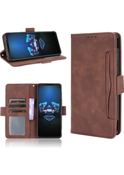 Ile Uyumlu Asus Rog Phone 5 Kredi Kartı Tutuculu Kickstand Koruyucu Cüzdan Kılıfı, Flip Folyo Kitap Pu Deri Darbeye Dayanıklı Kapak (Yurt Dışından) fırsatları