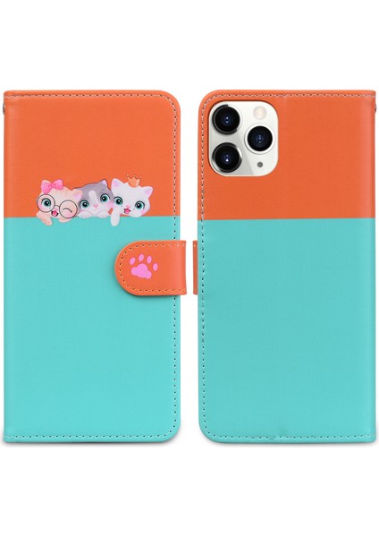 Uyumlu iPhone 11 Sevimli Hayvan Desenli Kart Yuvalı Cüzdan Kılıfı (Yurt Dışından) indirimleri