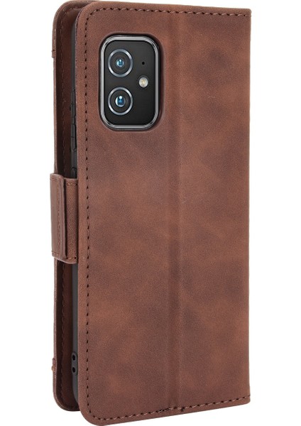 Ile Uyumlu Asus Zenfone 8 Kredi Kartı Tutuculu Kickstand Koruyucu Cüzdan Kılıfı, Flip Folyo Kitap Pu Deri Darbeye Dayanıklı Kapak (Yurt Dışından) indirimleri