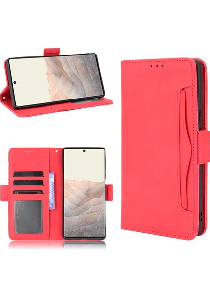 Ile Uyumlu Google Pixel 6 Kredi Kartı Tutuculu Kickstand Koruyucu Cüzdan Kılıfı, Flip Folyo Kitap Pu Deri Darbeye Dayanıklı Kapak (Yurt Dışından) fırsatları