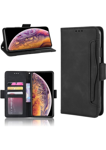Ile Uyumlu iPhone X/xs Kredi Kartı Tutuculu Kickstand Koruyucu Cüzdan Kılıfı, Flip Folyo Kitap Pu Deri Darbeye Dayanıklı Kapak (Yurt Dışından) fırsatları