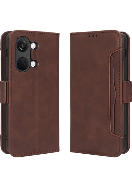 Ile Uyumlu Oneplus Ace 2V Kredi Kartı Tutuculu Kickstand Koruyucu Cüzdan Kılıfı, Flip Folyo Kitap Pu Deri Darbeye Dayanıklı Kapak (Yurt Dışından)