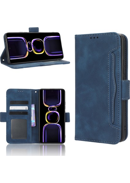 Ile Uyumlu Xiaomi Mi Poco F5 Pro Kredi Kartı Tutuculu Kickstand Koruyucu Cüzdan Kılıfı, Flip Folyo Kitap Pu Deri Darbeye Dayanıklı Kapak (Yurt Dışından) fırsatları