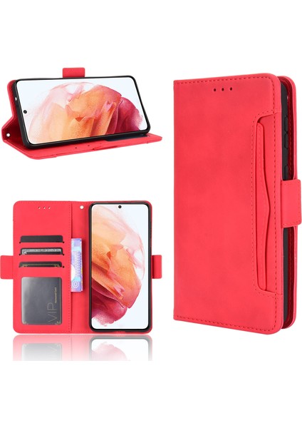 Ile Uyumlu Samsung Galaxy S21 Kredi Kartı Tutuculu Kickstand Koruyucu Cüzdan Kılıfı, Flip Folyo Kitap Pu Deri Darbeye Dayanıklı Kapak (Yurt Dışından) fırsatları