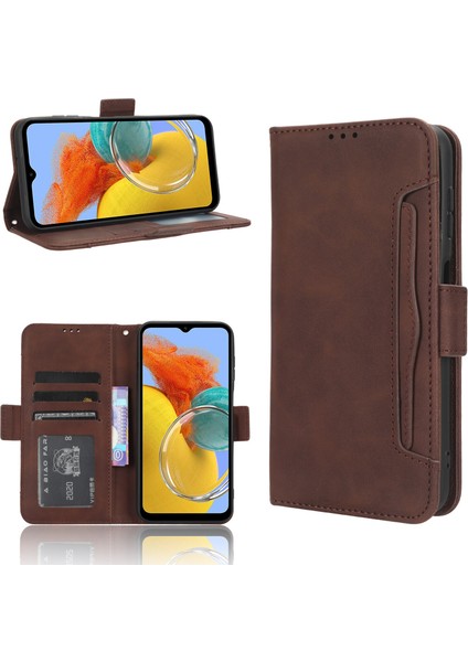 Ile Uyumlu Samsung Galaxy M14 5g Kredi Kartı Tutuculu Kickstand Koruyucu Cüzdan Kılıfı, Flip Folyo Kitap Pu Deri Darbeye Dayanıklı Kapak (Yurt Dışından) fırsatları