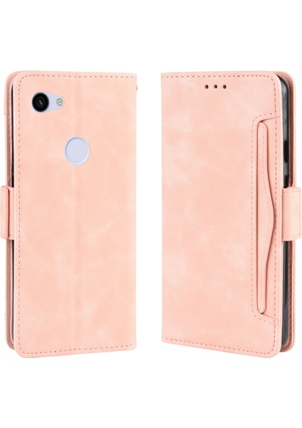 Ile Uyumlu Google Pixel 3A Xl Kredi Kartı Tutuculu Kickstand Koruyucu Cüzdan Kılıfı, Flip Folyo Kitap Pu Deri Darbeye Dayanıklı Kapak (Yurt Dışından)