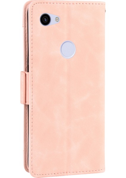 Ile Uyumlu Google Pixel 3A Xl Kredi Kartı Tutuculu Kickstand Koruyucu Cüzdan Kılıfı, Flip Folyo Kitap Pu Deri Darbeye Dayanıklı Kapak (Yurt Dışından)