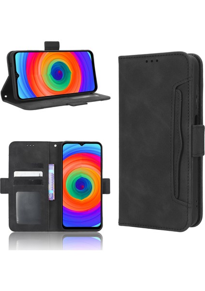 Ile Uyumlu Ulefone Note 14 Kredi Kartı Tutuculu Kickstand Koruyucu Cüzdan Kılıfı, Flip Folyo Kitap Pu Deri Darbeye Dayanıklı Kapak (Yurt Dışından)
