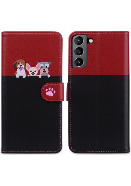 Uyumlu Samsung Galaxy S21 Sevimli Hayvan Desenli Kart Yuvalı Cüzdan Kılıfı (Yurt Dışından) indirimleri