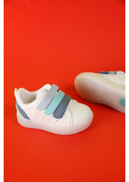 Sun Işıklı Erkek Çocuk Beyaz Mavi Sneaker fiyatları
