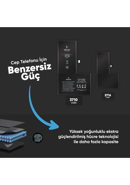 iPhone XS MAX Uyumlu Premium Batarya 3710mAh fiyatları