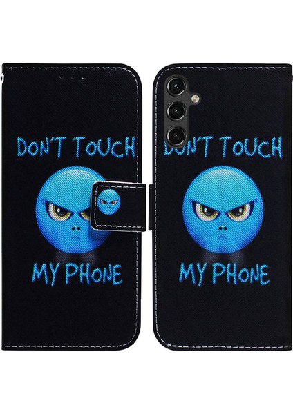 Samsung Galaxy A14 Için 5g Manyetik Kapanış Pu Deri Desen Baskı Flip Kapak Stand Folio Telefon Kılıfı Kabuk Donlamıyorum Telefonuma Dokunmuyor (Yurt Dışından)