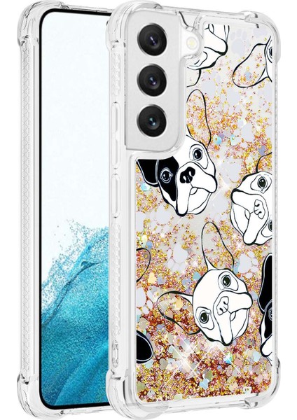 Samsung Galaxy S23 Için Telefon Kılıfı, Desen Baskı Hafif Hızlı ve Yumuşak Tpu Şok Geçirmez Cep Telefonu Kapak Black/beyaz Köpek (Yurt Dışından)