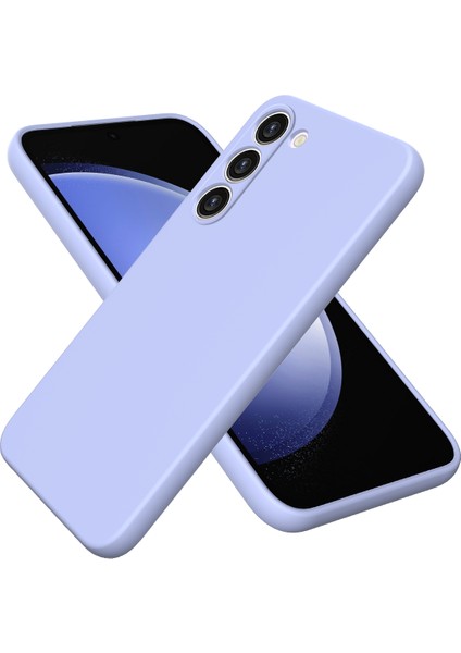 Samsung Galaxy S23+ Kılıfı Için, Sıvı Silikon+ Yumuşak Astar Strap-Sergi ile Anti-Drop Anti Tele Kapağı (Yurt Dışından)