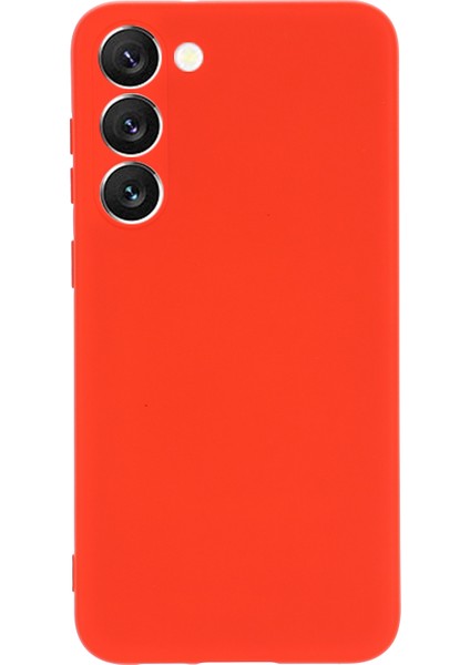 Samsung Galaxy S23+ Telefon Kılıfı Için, Sıvı Silikon+ Yumuşak Astar Kırmızılı Yumuşak Astar Anti Koruyucu Arka Kapak (Yurt Dışından)