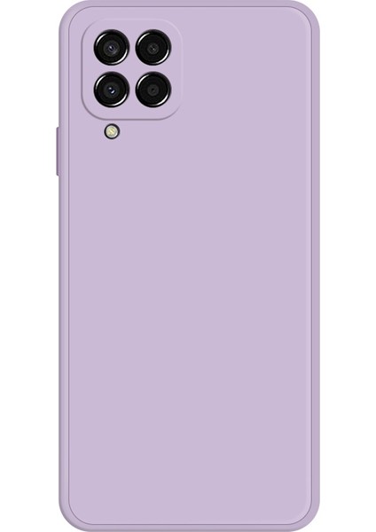 Samsung Galaxy M33 5g (Global Versiyon) Yumuşak Mikrofiber Astar Akıllı Telefon Kılıfı, Kıvrık Anti Ka Tpu Düz Kenar Telefon Geri Kapak Morası (Yurt Dışından)