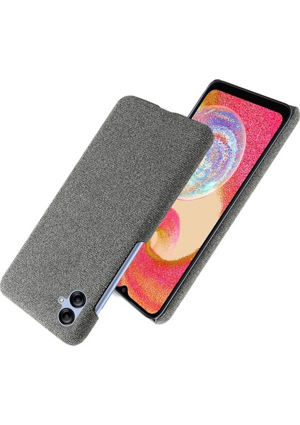 Samsung Galaxy A04 4g (164.4 x 76.3 x 9.1 Mm) Cep Telefonu Kılıfı Koruyucu Kabuk Düz Renk Sert Pc+Bez Telefon Kapak-Grey (Yurt Dışından)