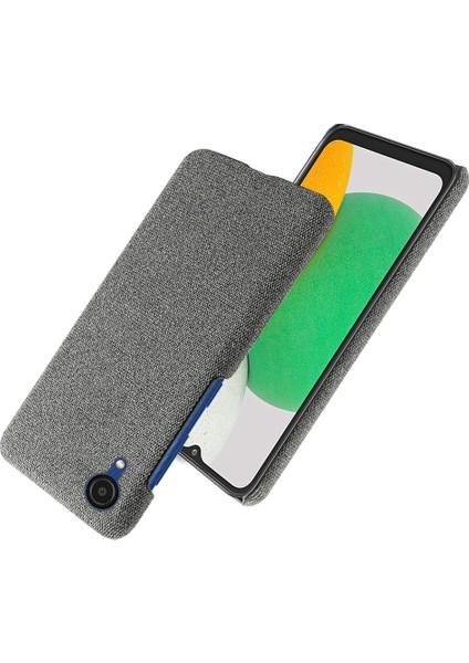 Samsung Galaxy A23E Için Anti-Dust Mobil Telefon Kılıfı Kabuk Düz Renk Sert Pc+Kumaş Telefon Kapak-Grey (Yurt Dışından) fiyatları