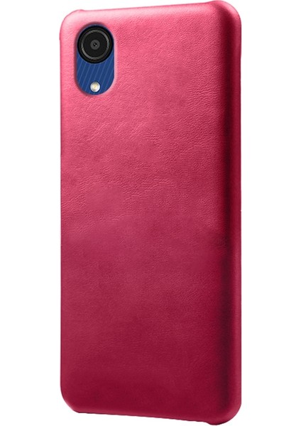 Samsung Galaxy A23E Cep Telefonu Kapağı Çekmeye Dayanıklı Dokulu Pu Derülü Kaplamalı Pc Telefon Kılıfı (Yurt Dışından)