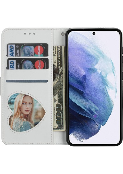 Samsung Galaxy S23 Ultra, Fermuar Cep Cüzdanı Stand Manyetik Toka Pu Deri Cep Telefonu Kapak Silver (Yurt Dışından)