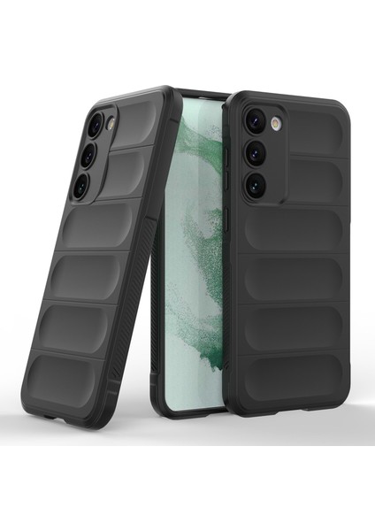 Samsung Galaxy S23 Için+ Anti-Drop Engebeli Cep Telefonu Kılıfı Şok Geçirmez Tpu Arka Kapak Koruyucu-Black (Yurt Dışından)