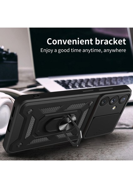 Samsung Galaxy A54 5g Için Yüzük Tutucu Kickstand Telefon Kılıfı, Pc+Tpu Slayt Kamera Koruyucu-Gold ile Damla Geçirmez Kapak (Yurt Dışından) fiyatları
