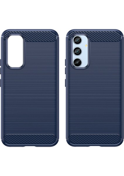 Samsung Galaxy A54 Için 5g Karbon Fiber Doku Yumru Geçirmez Tpu Koruyucu Telefon Kapağı Fırçalanmış Cep Telefonu Kasası Mavisi (Yurt Dışından) fiyatları